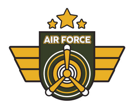 airforce medal with airscrewのイラスト素材
