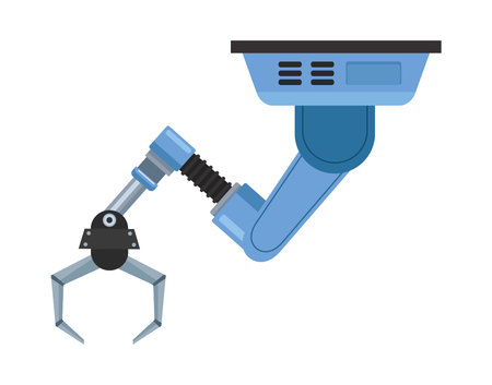 blue arm machine