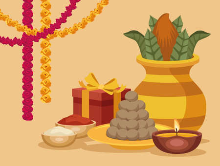 happy bhai dooj iconsのイラスト素材