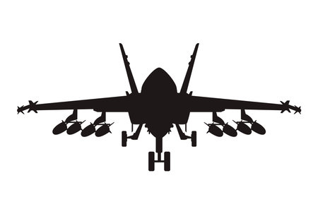 jet war airplaneのイラスト素材