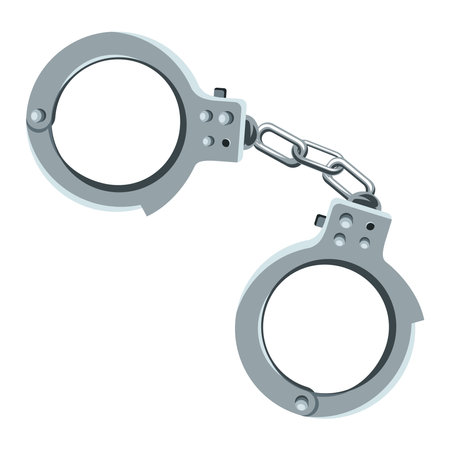 handcuffs police accessoryのイラスト素材