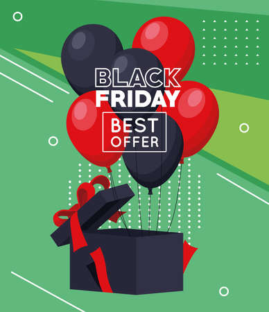 black friday posterのイラスト素材