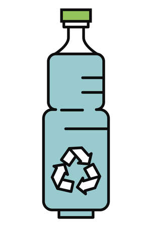 recycle water bottleのイラスト素材