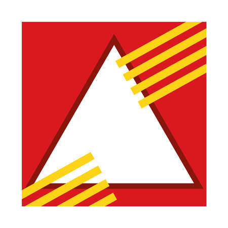 minimal geometric triangleのイラスト素材