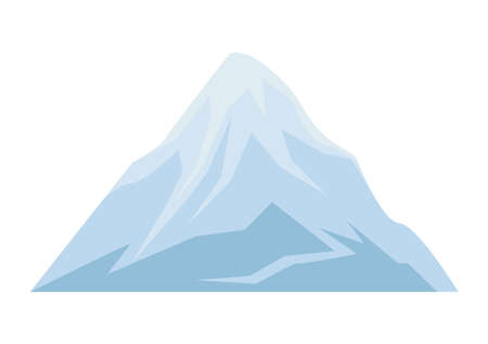 mountain with snowのイラスト素材