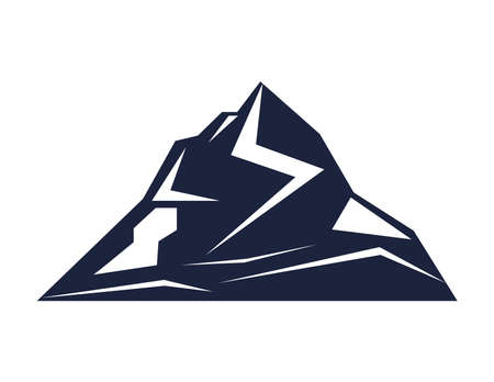 peak silhouette iconのイラスト素材