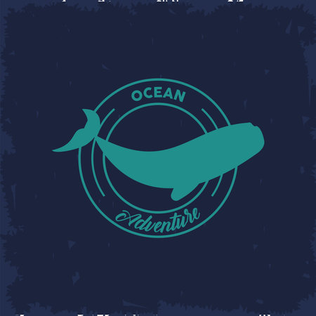 ocean adventure emblemのイラスト素材