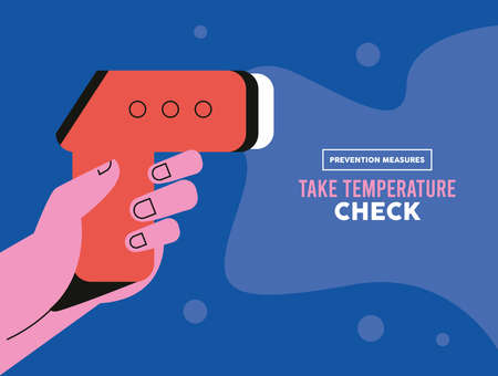 take temperature check ruleのイラスト素材