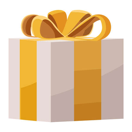 golden luxury giftのイラスト素材