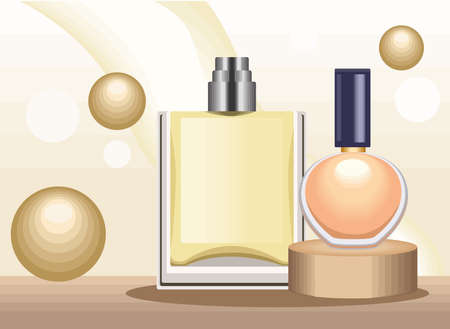 yellow and orange perfumesのイラスト素材