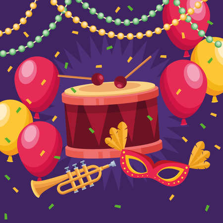 carnival celebration posterのイラスト素材