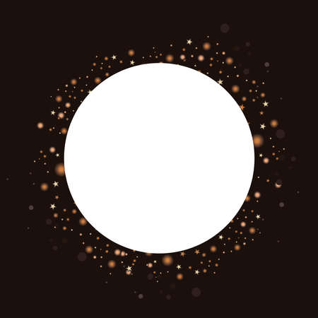 circular frame shimmer styleのイラスト素材