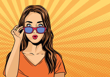 woman pop artのイラスト素材