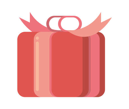 red gift presentのイラスト素材