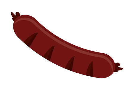 sausage fried foodのイラスト素材