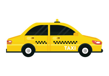sedan taxi carのイラスト素材