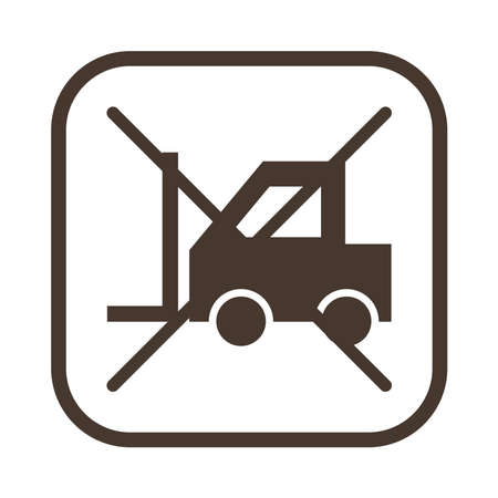 do not use forklift sealのイラスト素材
