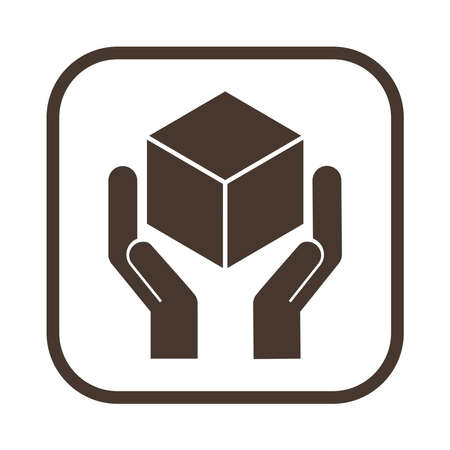 transport with care cardboard sealのイラスト素材