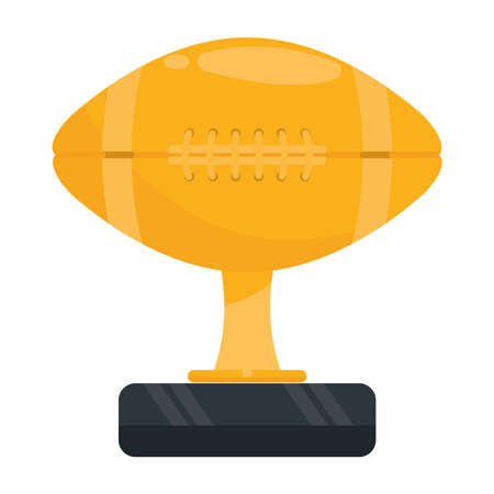 american football trophy balloonのイラスト素材