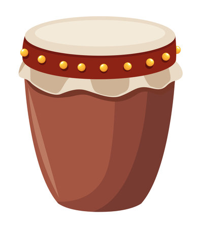 drum music instrumentのイラスト素材