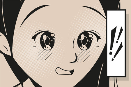 woman with exclamation marks