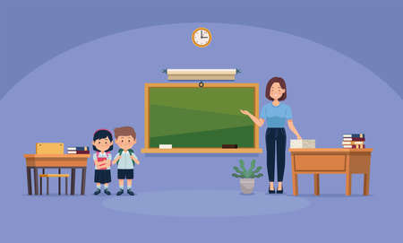 teacher and studentsのイラスト素材