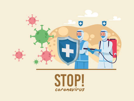 stop coronavirus designのイラスト素材
