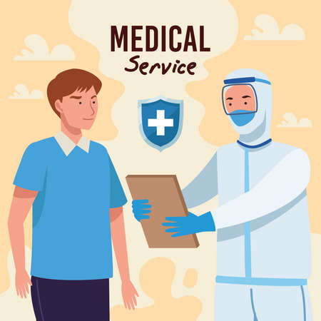 man and doctorのイラスト素材