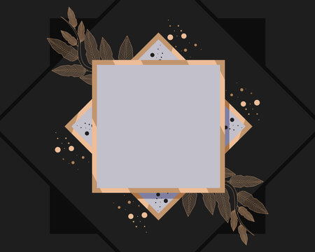 luxury frame designのイラスト素材