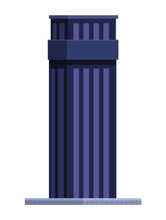 building purple pop artのイラスト素材