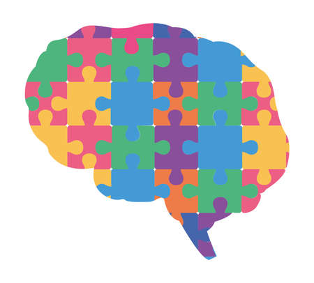 puzzle game brainのイラスト素材