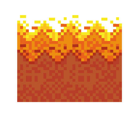 lave pixel artのイラスト素材