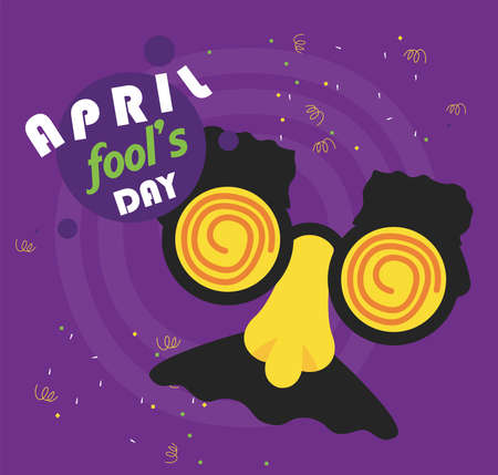 fools day cardのイラスト素材