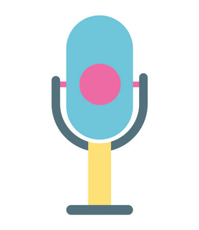 microphone nineties styleのイラスト素材