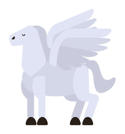 Pegasus fantastic creature characterのイラスト素材