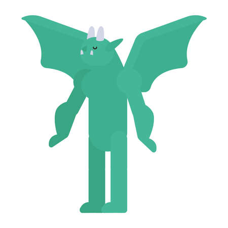 ogre with wings creatureのイラスト素材