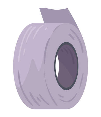 tape roll school supplyのイラスト素材