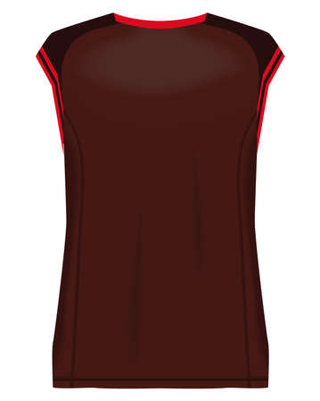 sleeveless jersey sport backのイラスト素材