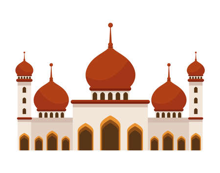 taj mahal mosque templeのイラスト素材