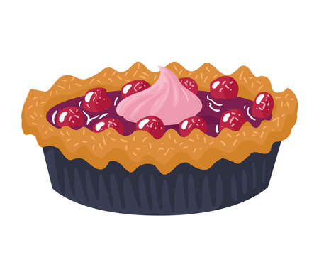 sweet berries pieのイラスト素材