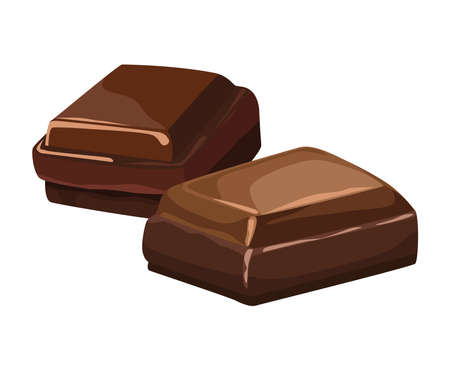 sweet chocolate barsのイラスト素材