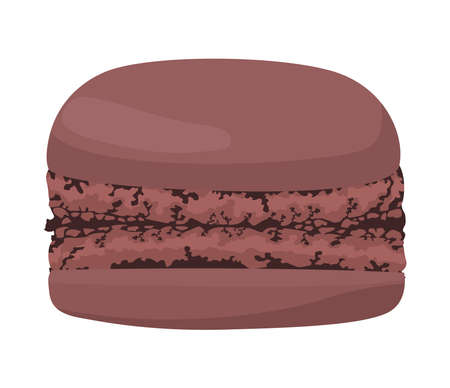 chocolate sweet macaroonのイラスト素材