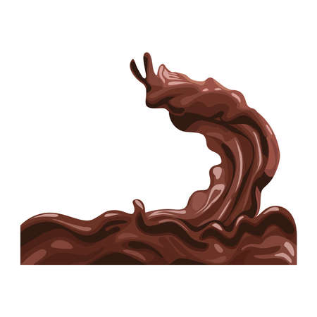 sweet liquid chocolateのイラスト素材