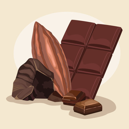 chocolate candies with cacao