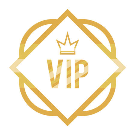 vip frame rhombus and crownのイラスト素材