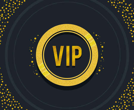 circular vip frameのイラスト素材