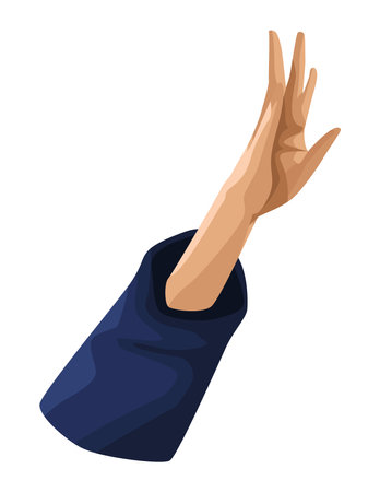 hand human upのイラスト素材