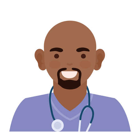 male doctor professional workerのイラスト素材