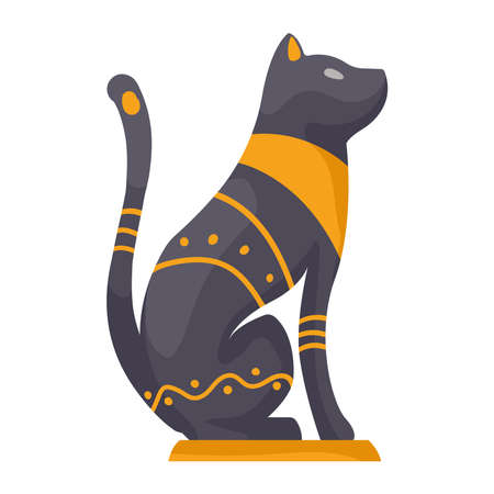egyptian culture sacred catのイラスト素材