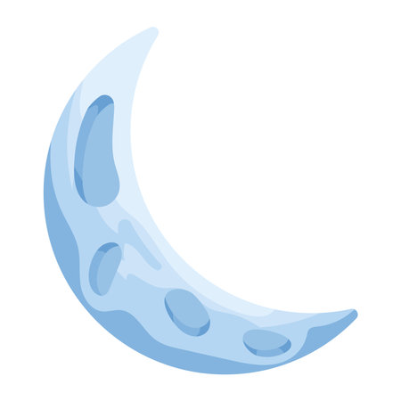 crescent moon space outerのイラスト素材